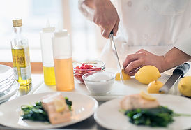 Chef preparing food